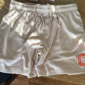 Men's Beige Mesh Shorts